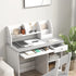 Two-Piece Kids Desk and Chair Set with Storage, for Ages 5-8 Years - Grey