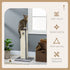 81cm Cat Scratcher, Vertical Full Scratcher w/ Natural Sisal Rope, Hanging Ball, Soft Plush - Grey