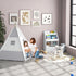 Kids Bookshelf, Toy Organiser, with Storage Drawer, Wheels - White