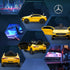 Mercedes-Benz AMG CLA 45 Licensed 12V Kids Electric Car Ride on Car w/ Remote, Suspension Lights Music Horn - Yellow