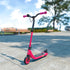 Electric Scooter, 120W Motor E-Scooter, Adjustable Height, Rear Brake for Ages 6+ Years - Pink