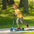 Electric Scooter, 120W Motor E-Scooter, Adjustable Height, Rear Brake for Ages 6+ Years - Blue