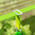 7-Piece Kids Zip Line Kit for Garden, 10m Kids Slackline Kit with Wooden Monkey Bars, Metal Rings, Gripping Balls, Green