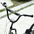Teen Kick Scooter with Adjustable Handlebar, Inflatable Wheels, Two Brakes, Black