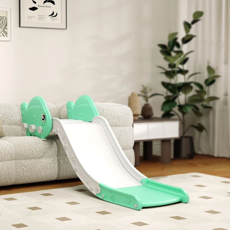 Kids Sofa Slide with 130cm Extended Length, HDPE Toddler Slide for Sofa, Bed, Stairs, Easy Assemble & Storage, Green