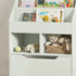 Kids Bookshelf, Toy Organiser, with Storage Drawer, Wheels - Green