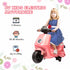 6V Ride on Motorbike, Kids Electric Motorbike w/ Headlights, Music, Training Wheels, for Ages 18-36 Months, Pink