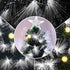 3ft White Light Artificial Christmas Tree w/ 90 LEDs Star Topper Tri-Base Full Bodied Seasonal Decoration Pre-Lit Home
