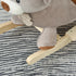 Kids Children Rocking Horse Plush Ride On Bear Seat w/ Sound Wood Base Seat Safety Belt Toddler Baby Toy for 18-36 Months Grey