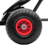 Kids Pedal Go Kart, with Adjustable Seat, Inflatable Tyres - Red