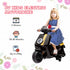 6V Ride on Motorbike, Kids Electric Motorbike w/ Headlights, Music, Training Wheels, for Ages 18-36 Months, Black