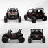 12V Battery Powered Ride on Truck w/ Remote, Four Suspension Wheels, Horn, Lights, Music, USB, for Ages 3-5 Years, Black