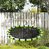 100cm Diameter Kid Nest Swing Seat with Height Adjustable Ropes for Outdoor, Indoor, Black/Green