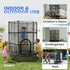 4.6FT/55" Kids Trampoline with Safety Enclosure, Outdoor Indoor Use, for Ages 3-10 Years, Black