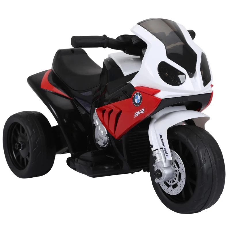 Electric Motorbike for Kids Ride on BMW Motorbike W/Headlights and Music, 6 V-Red