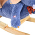Children Rocking Seat with Sound, Elephant-Blue/Beige