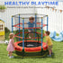 Kids Trampoline, with Safety Net, for Ages 3-10 Years