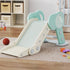 Foldable Kids Slide, Freestanding Baby Slide, for Ages 1.5-3 Years, Grey & Green