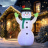 10ft Inflatable Snowman Christmas Decoration, with Accessories