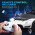 Maserati GT2 Licensed 12V Kids Electric Ride on Car with 4 Suspension Wheels, Remote Control, Music, Horn, Lights, White