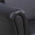 Toddler Chair Single Seater Kids Sofa Set, 54 x 42 x 41cm, Kids Sofa with Stool, Black
