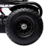 Metal Kids Pedal Go Kart with Adjustable Seat Inflatable Tyres Black