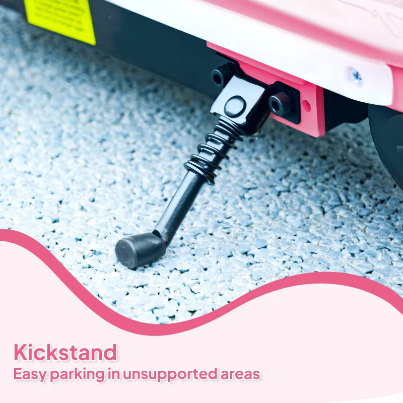 Electric Scooter for Kids 6-14 Years, with Colourful Lights, Pink