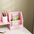 Two-Piece Kids Desk and Chair Set with Storage, for Ages 5-8 Years - Pink