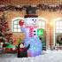 8ft Inflatable Christmas Snowman, with Accessories
