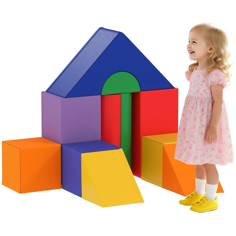 11-Piece Kids Soft Play Set, Foam Block, Toys for Climbing, Crawling, Multicoloured