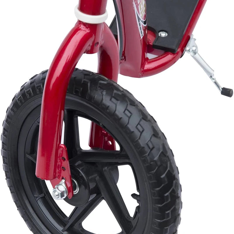 Kids Scooter Kick Scooter, with 12" EVA Tyres, Rear Brake, Big Wheels Scooter for 5-12 Years , Red