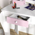 Unicorn-Design Kids Dressing Table, with Mirror and Stool - White