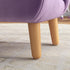 Kids Armchair Toddler Sofa Children Chair with Arm Rest, Wooden Frame, Velvet, PP Legs, Cloud Shape, for Ages 1.5-3 Years - Purple
