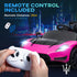 Maserati GT2 Licensed 12V Kids Electric Ride on Car with 4 Suspension Wheels, Remote Control, Music, Horn, Lights, Pink