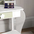 Kids Vanity Table with Mirror and Stool, Drawer, Storage Boxes, Flower Design, for Ages 3-6 Years - White