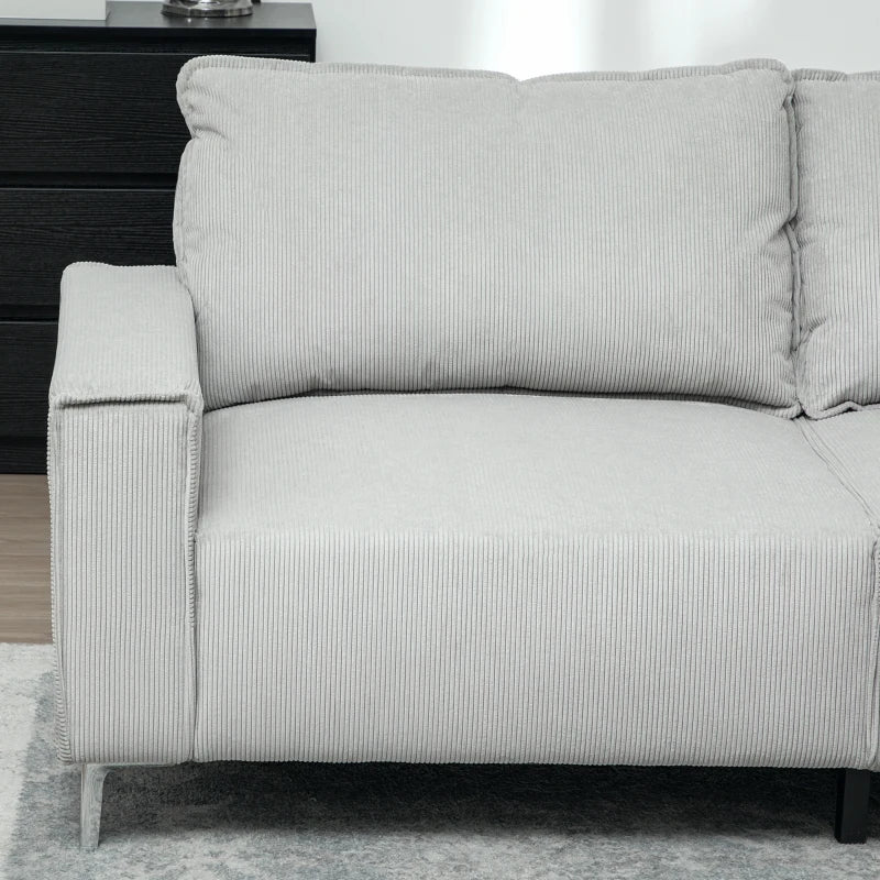 Three-Seater Corduroy - Light Grey