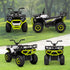12V Kids Electric Ride on ATV, Battery-Powered Quad Bike w/ Spring Suspension, Forward Backward, Storage Basket, Green