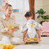 Children Kids Animal Rocking Horse Penguin Plush Musical Button 32 Songs Kid Rocker for 18+ Months
