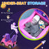3 in 1 Ride on Push Car, Cartoon Robot Theme Foot to Floor Slider w/ Handle Light Music Horn, Storage - Pink