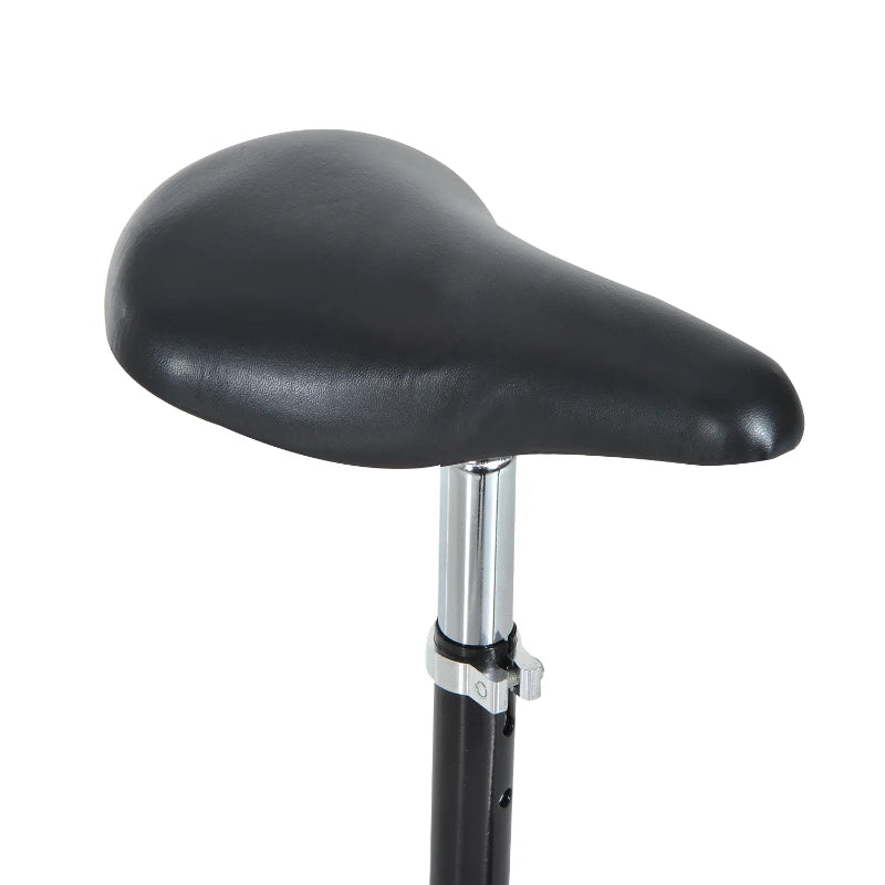 Foldable Powered Scooter with Adjustable Seat, Brake, Black