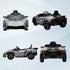 12V Lamborghini Autentica Licensed Kids Electric Car with Remote Control, 4 Suspension Wheels, Soft Start, Grey
