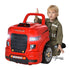 Kids Truck Engine Toy Set, Toddler Educational Car Service Station Playset, Take Apart Workshop, w/ RC Car Key, Steering wheel, Horn, Light, for 3-5 Years Old Red