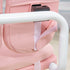 Kids Desk and Chair Set, with Storage Shelves, Washable Cover, for Ages 3-12 Years - Pink