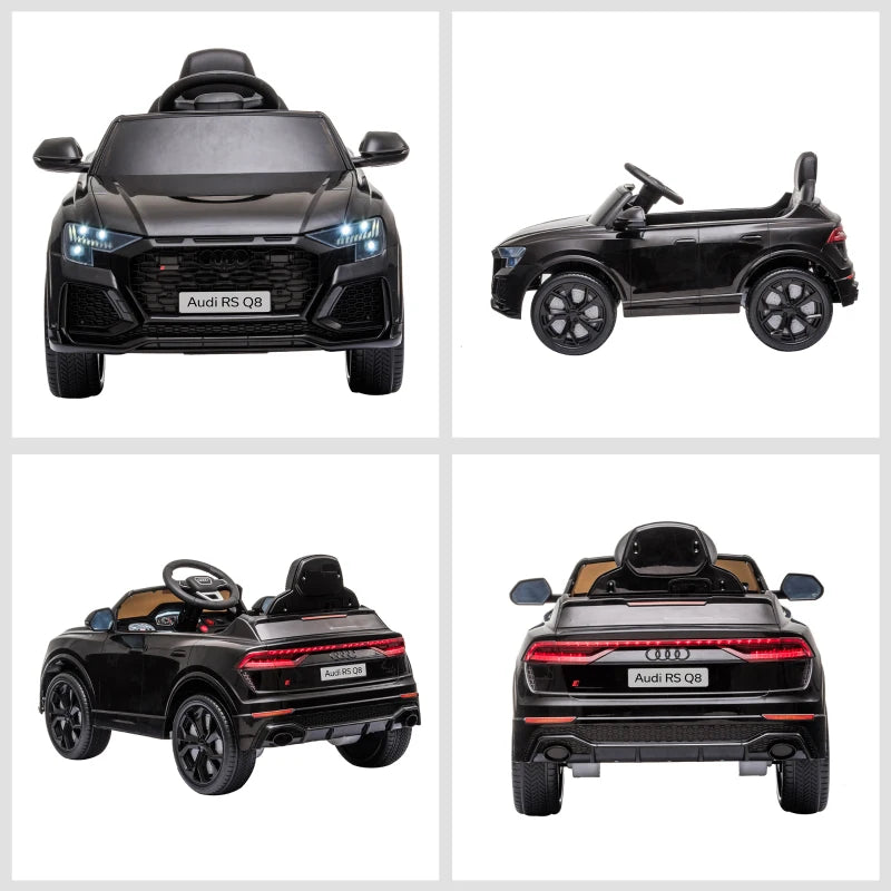 Licensed Audi RS Q8 Electric Ride On Car, with Remote Control, Black
