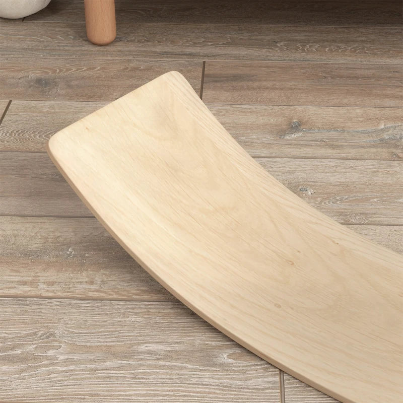 Wooden Balance Board for Children 3-8 Years Old, Natural Tone