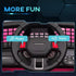 12V Battery Powered Kids Ride-On Car, Electric Truck w/ Spring Suspension, Remote, Music, Horn, Lights, Pink