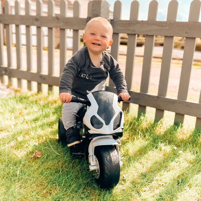 Electric Kids Ride on BMW Motorbike W/Headlights and Music, 6 V-Black