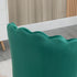 Velvet-Feel Shell Accent Chair - Green