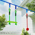 10-Piece Zip Line Kit for Kids with 10m Slackline, Monkey Bars, Swing, Climbing Ladder, Hanging Tray, Metal Rings