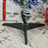 3ft Artificial Prelit Christmas Tree, Snow Xmas Tree with Colourful LED Lighting Fiber Optics, Green White